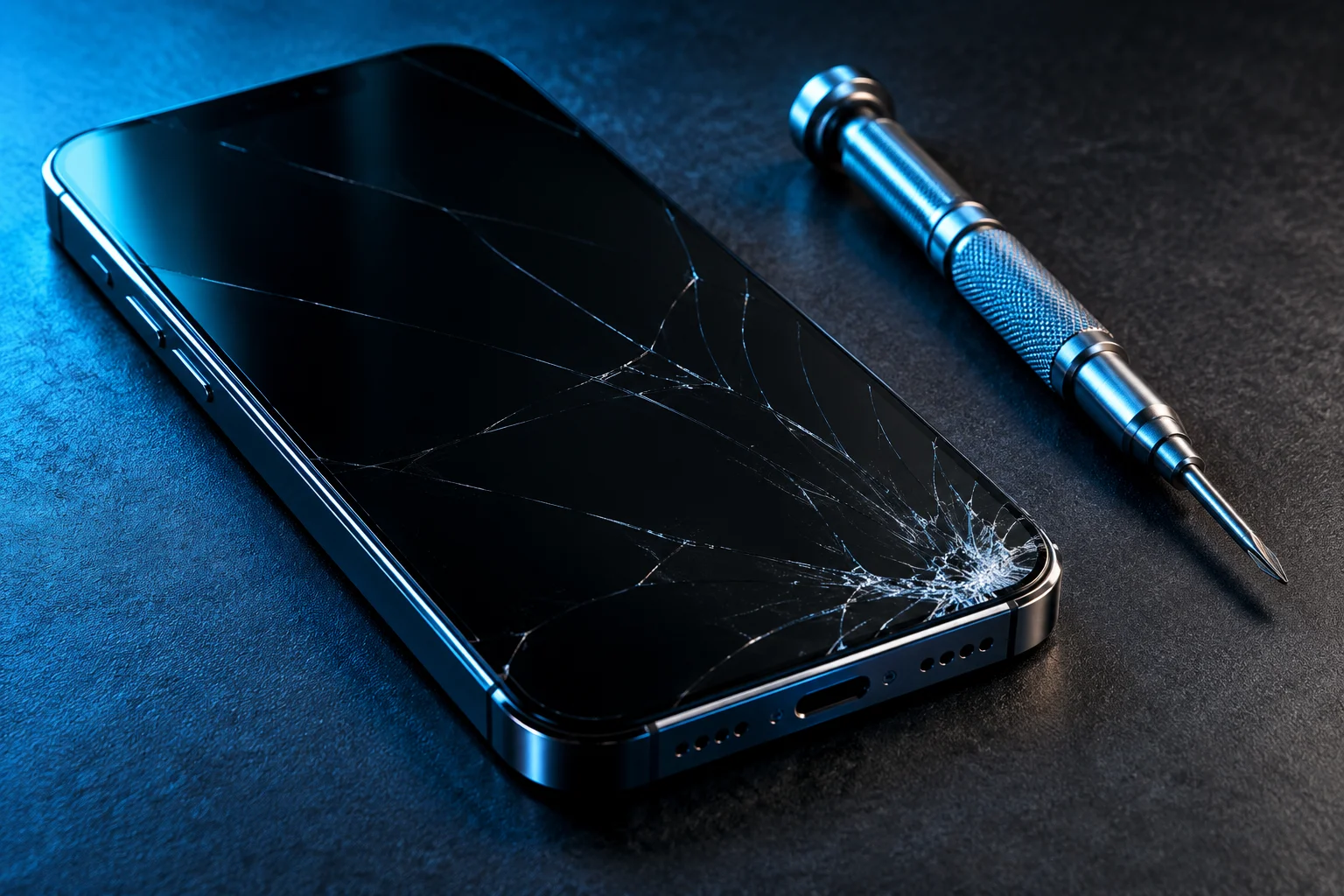Conceptual phone repairs workbench